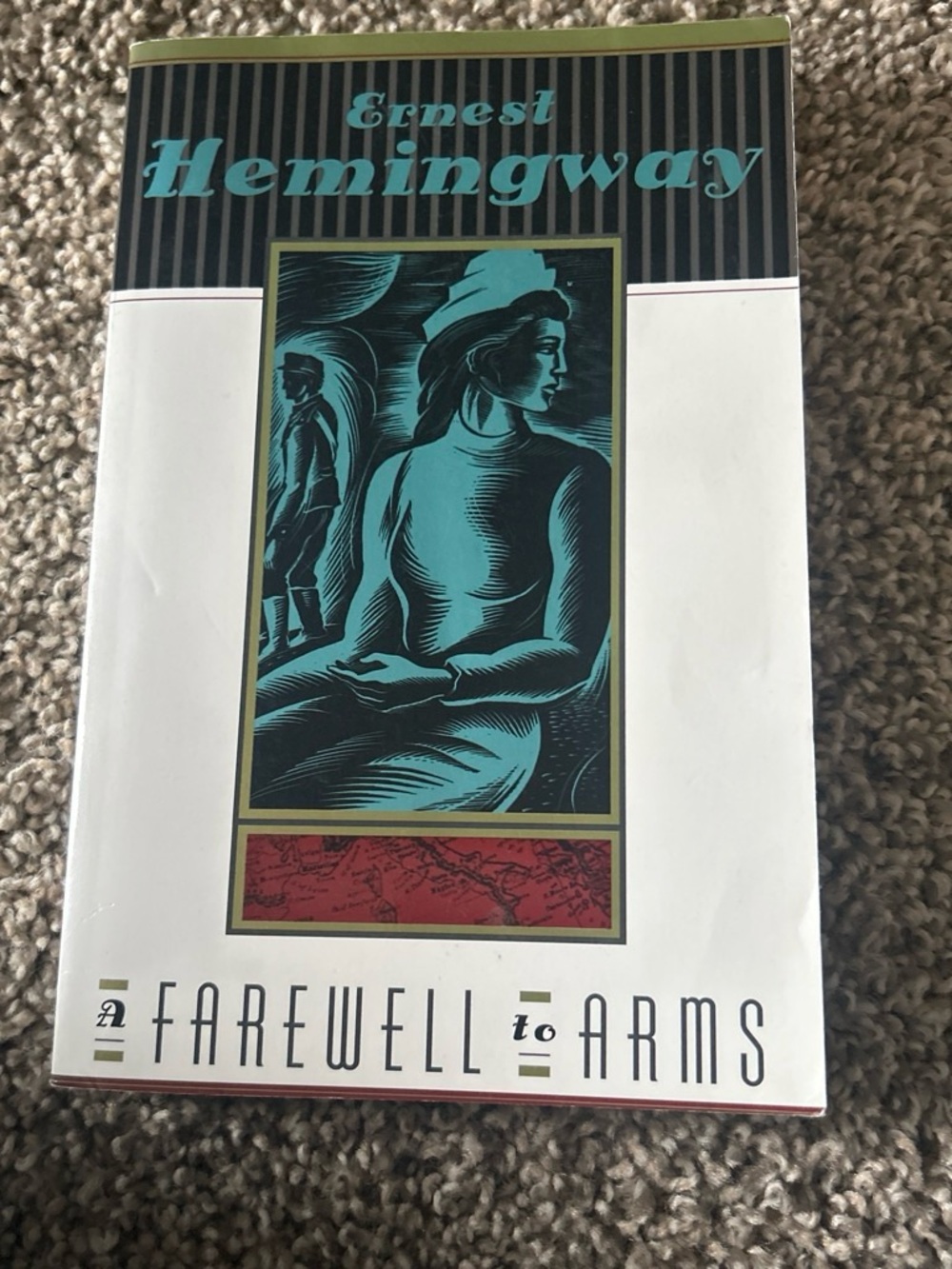 Ernest Hemingway — A Farewell to Arms (White, Teal, Black)
